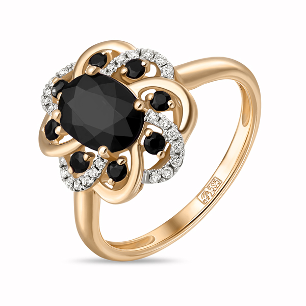 Кольца МЮЗ Золотое кольцо с бриллиантами и цветными сапфирами кольца мюз золотое кольцо с бриллиантами и цветными сапфирами