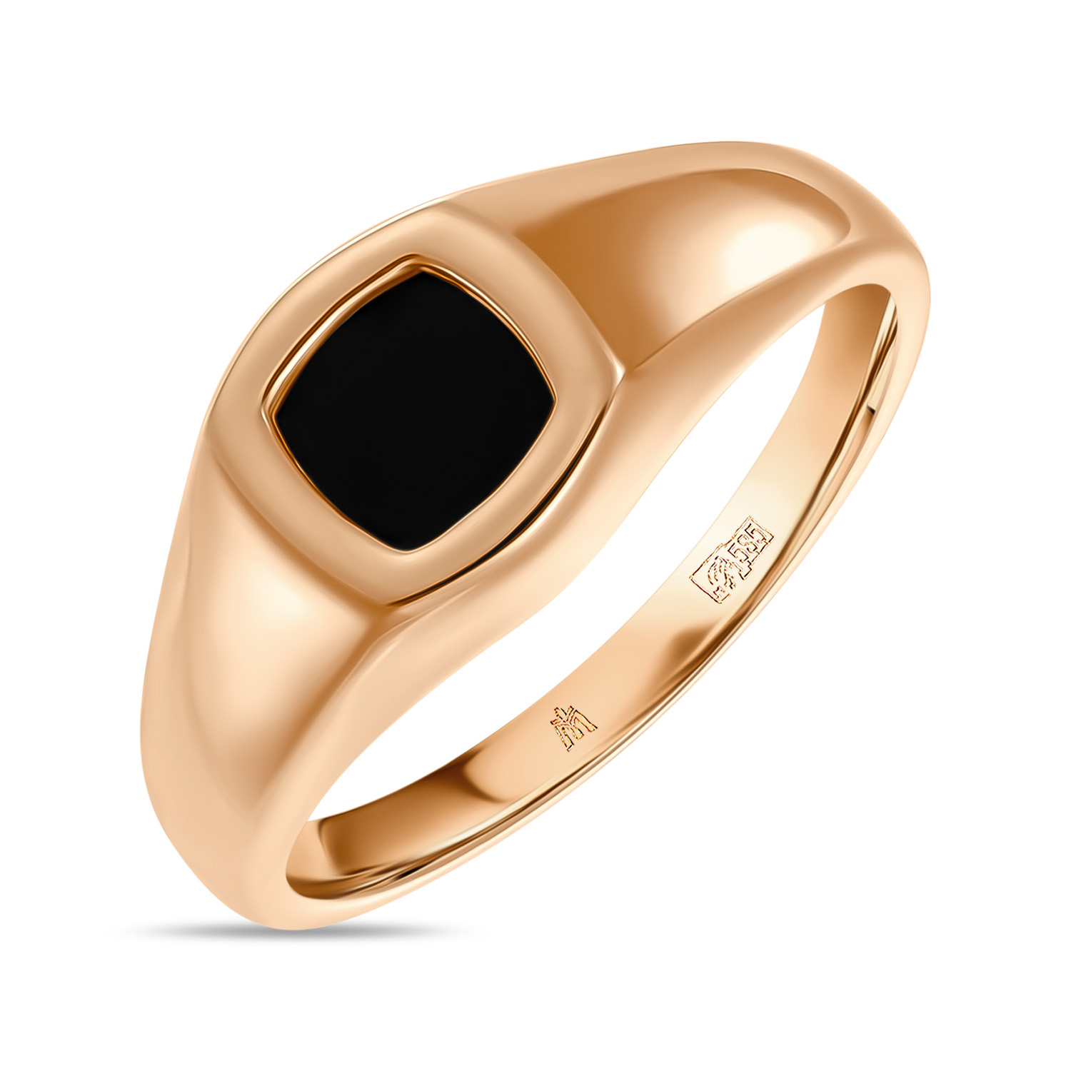 мужское кольцо мюз мужское кольцо с ониксом и фианитами Мужское Кольцо МЮЗ Мужское Кольцо с ониксом