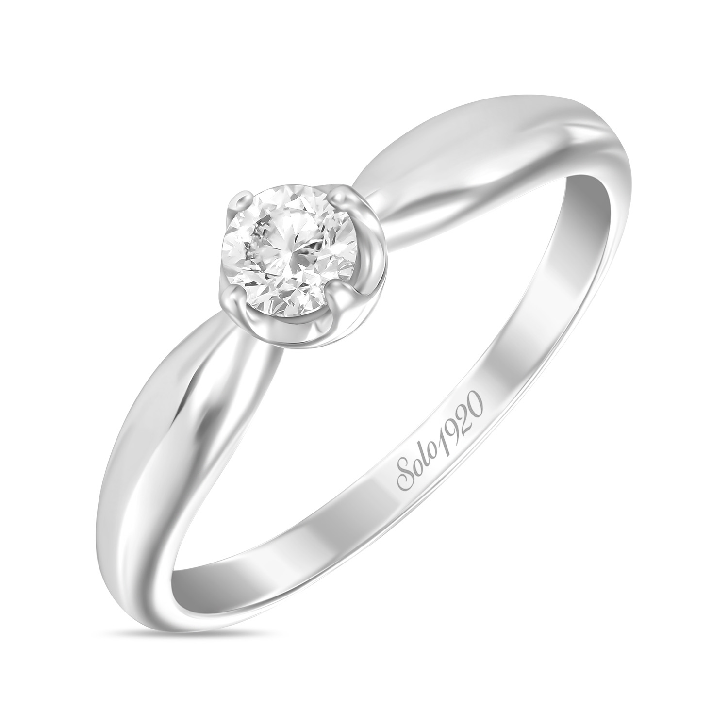 Кольца МЮЗ Золотое кольцо с бриллиантом 44495