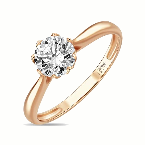 Кольца МЮЗ Кольцо с фианитом женские регулируемые кольца с пряжкой для ремня вечерние ские открытые кольца из настоящего золота 14 к с фианитом aaa