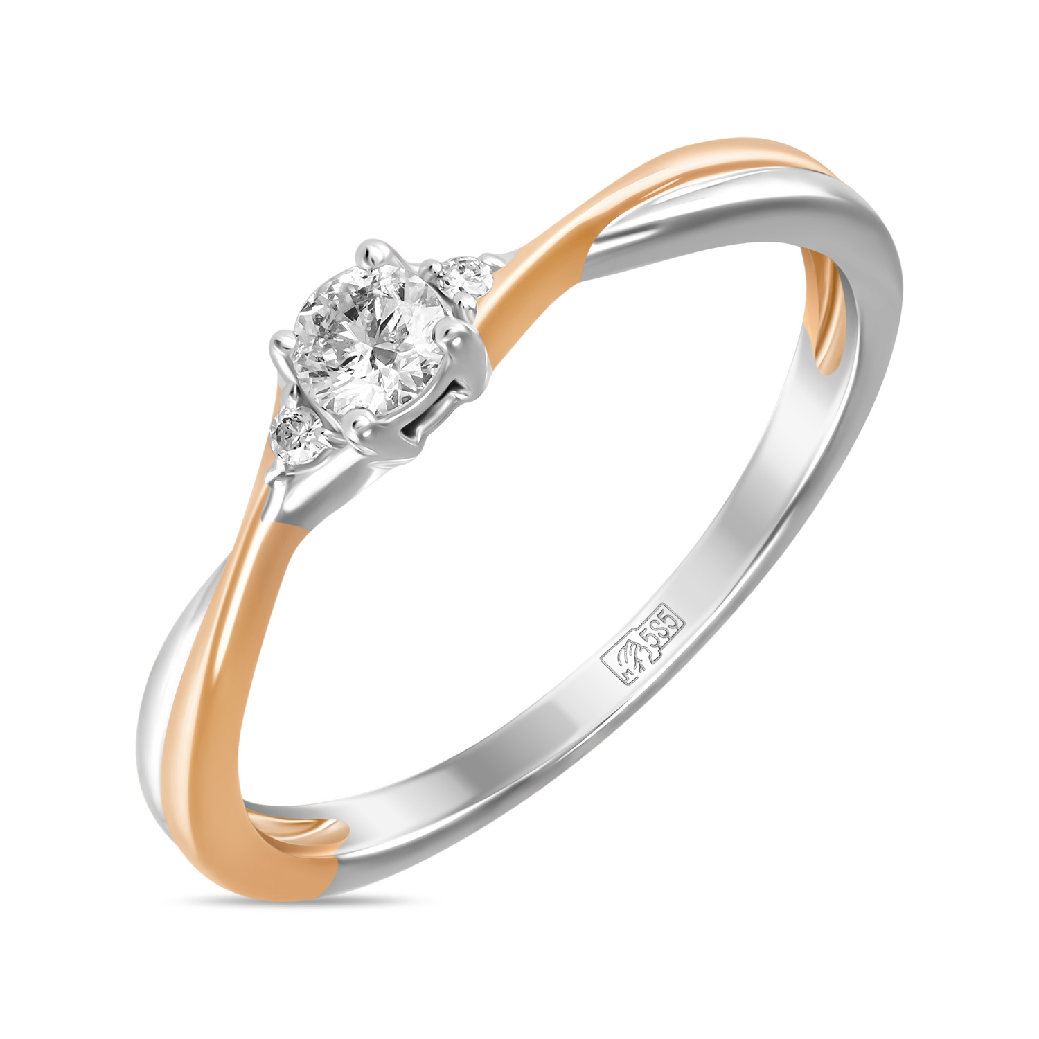 Кольца МЮЗ Золотое кольцо с бриллиантами кольца мюз золотое кольцо с бриллиантами