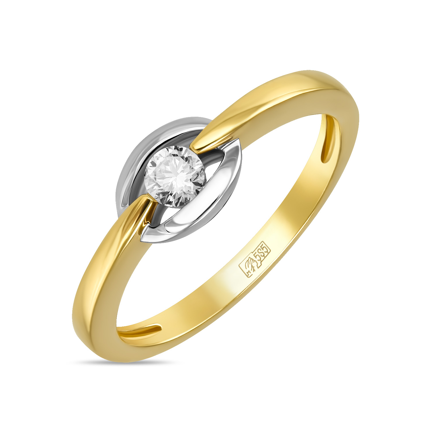 Кольца МЮЗ Золотое кольцо с бриллиантом кольца мюз золотое кольцо с бриллиантом