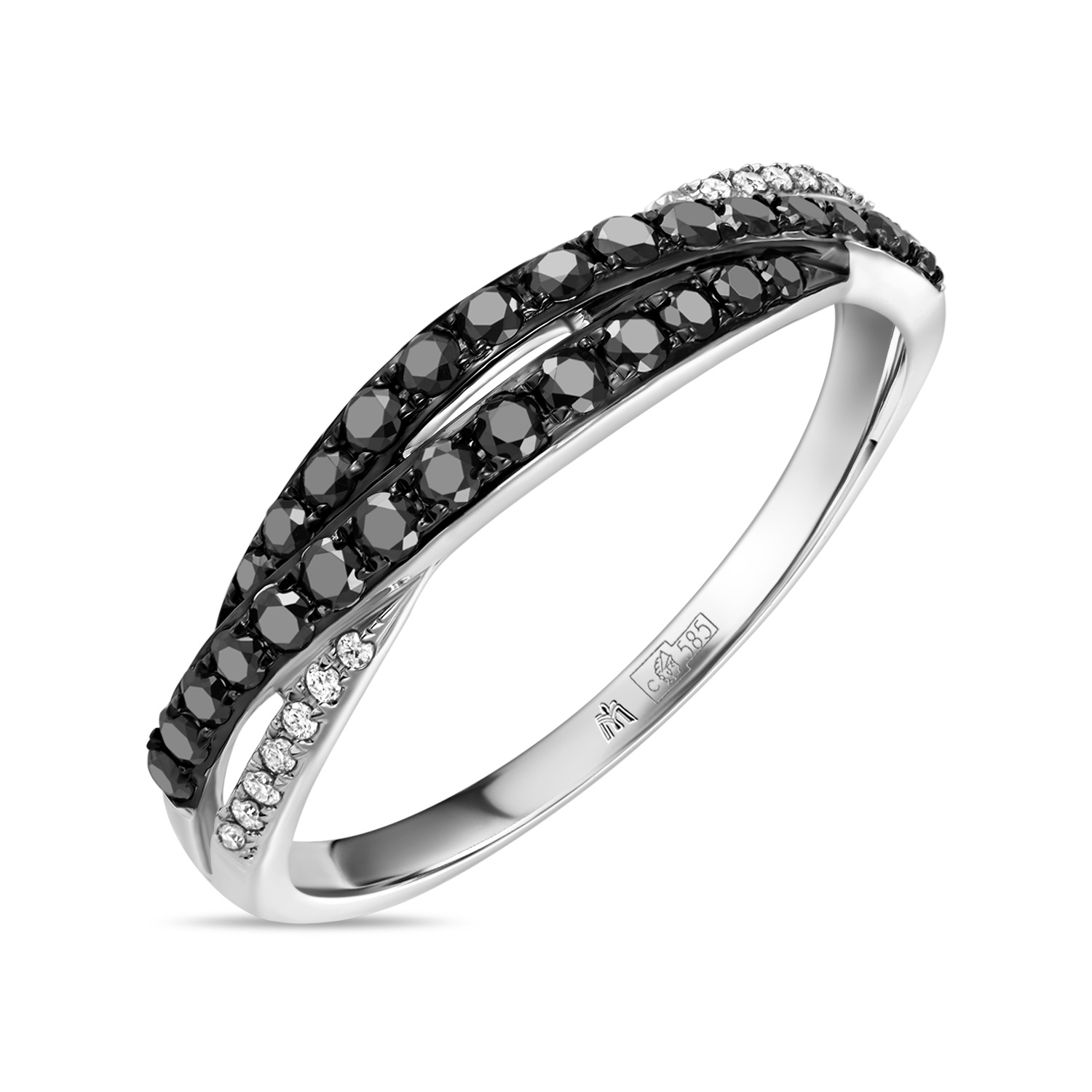 Кольца МЮЗ Кольцо с бриллиантами и облагороженными бриллиантами кольца мюз кольцо с бриллиантами и опалами