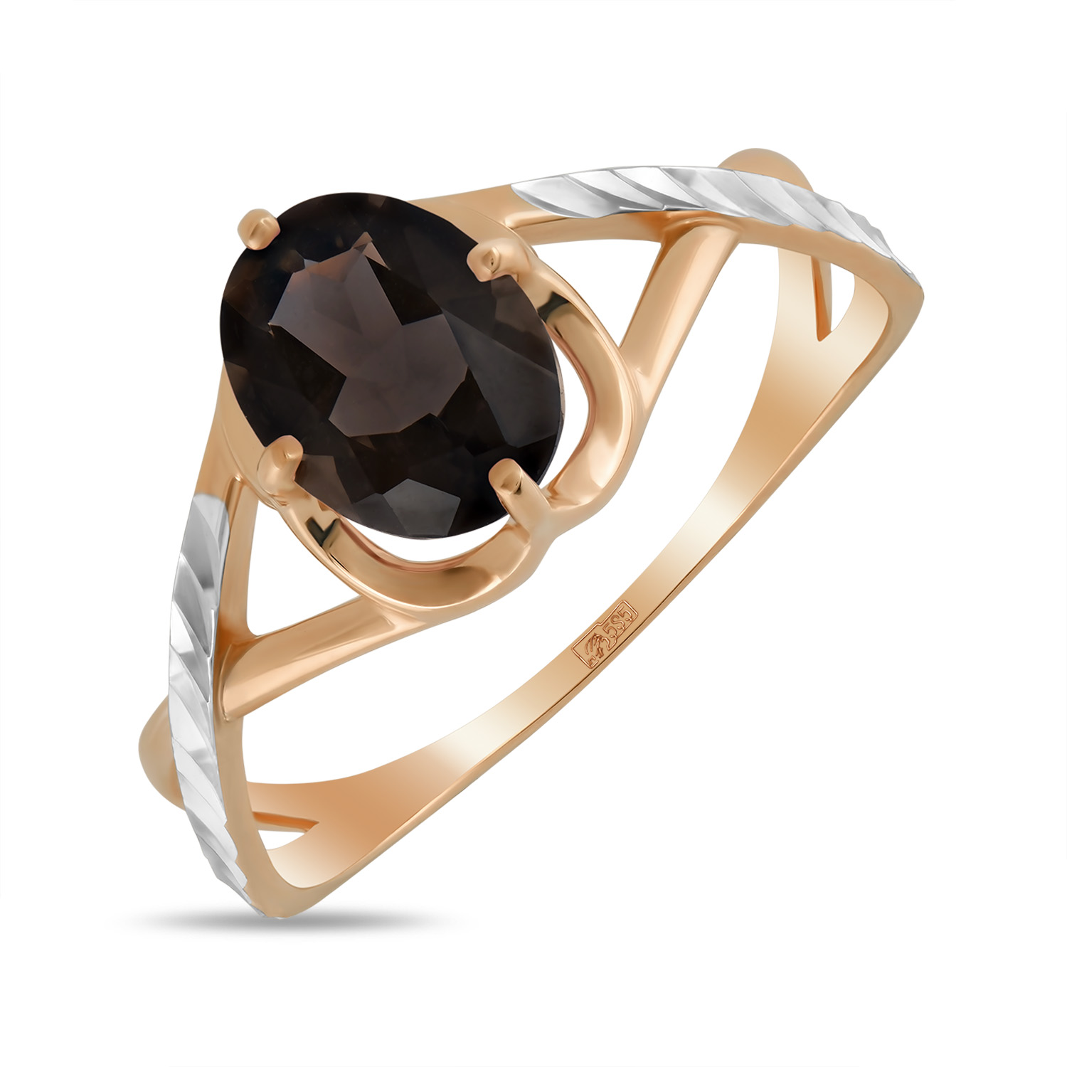 Кольца МЮЗ Золотое кольцо с кварцем кольца мюз золотое кольцо с цитрином и кварцем