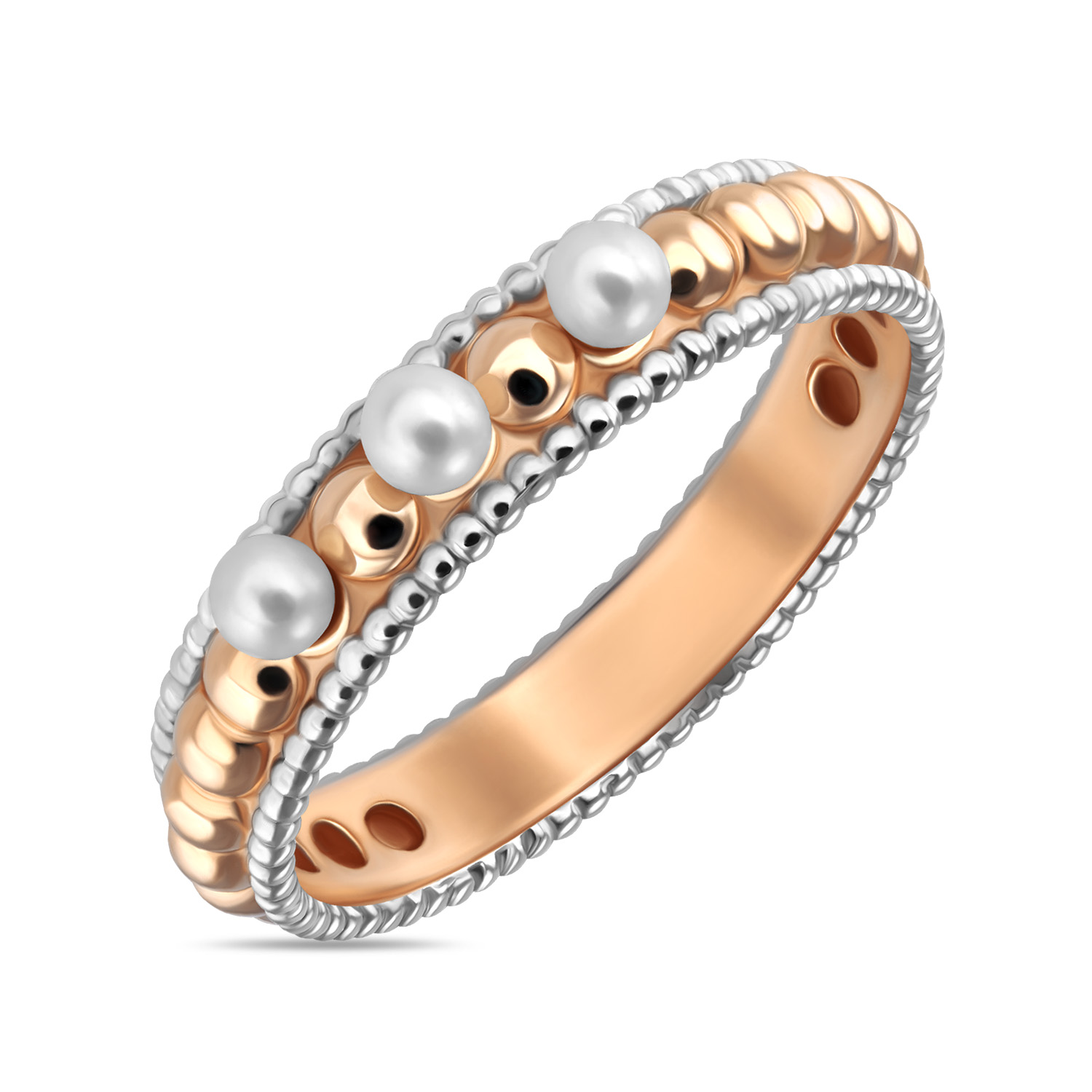 Кольца МЮЗ Золотое кольцо с жемчугом кольца мюз золотое кольцо с жемчугом