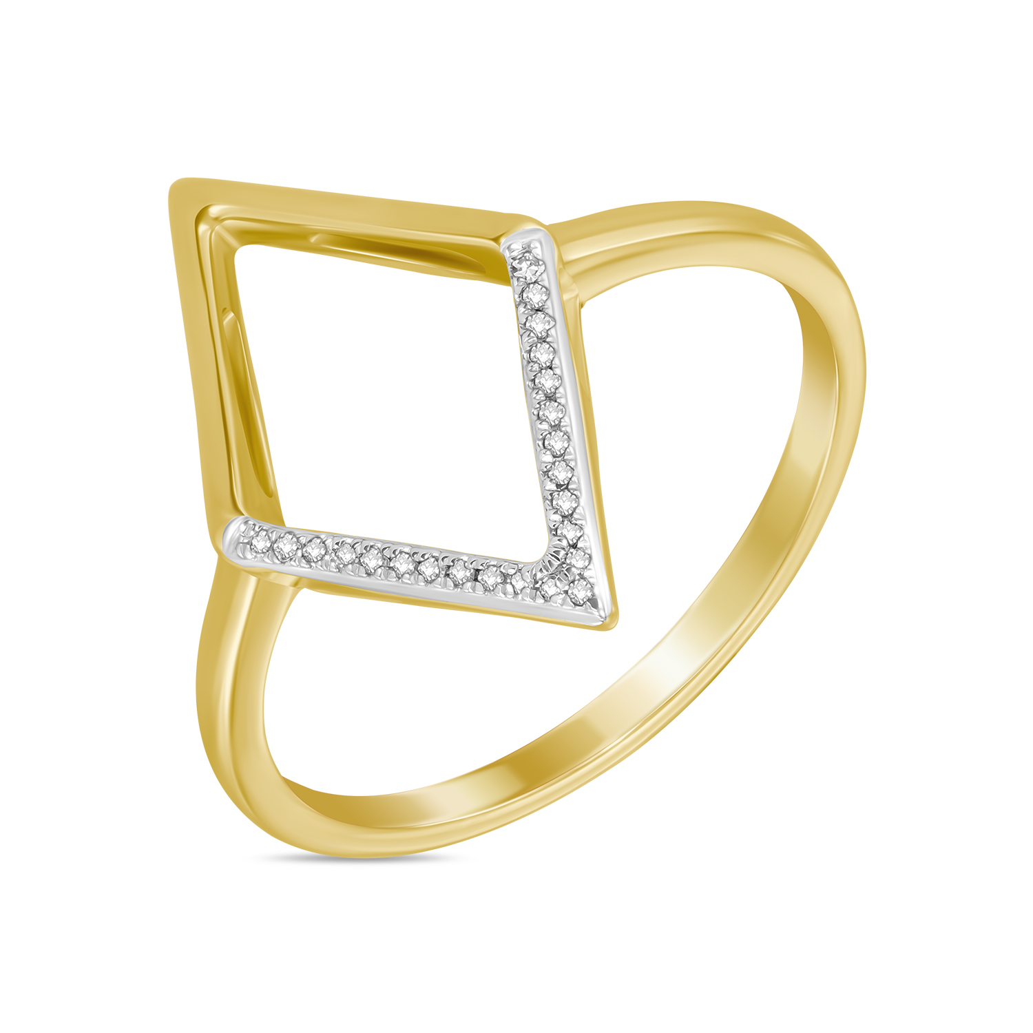 Кольца МЮЗ Золотое кольцо с бриллиантами 25560