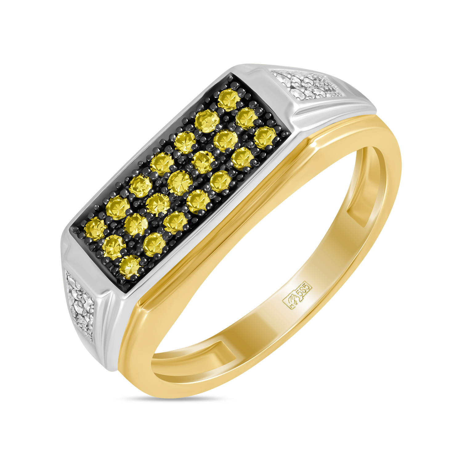 Кольца МЮЗ Золотое кольцо с бриллиантами и цветными бриллиантами кольца мюз золотое кольцо с топазом бриллиантами и цветными бриллиантами