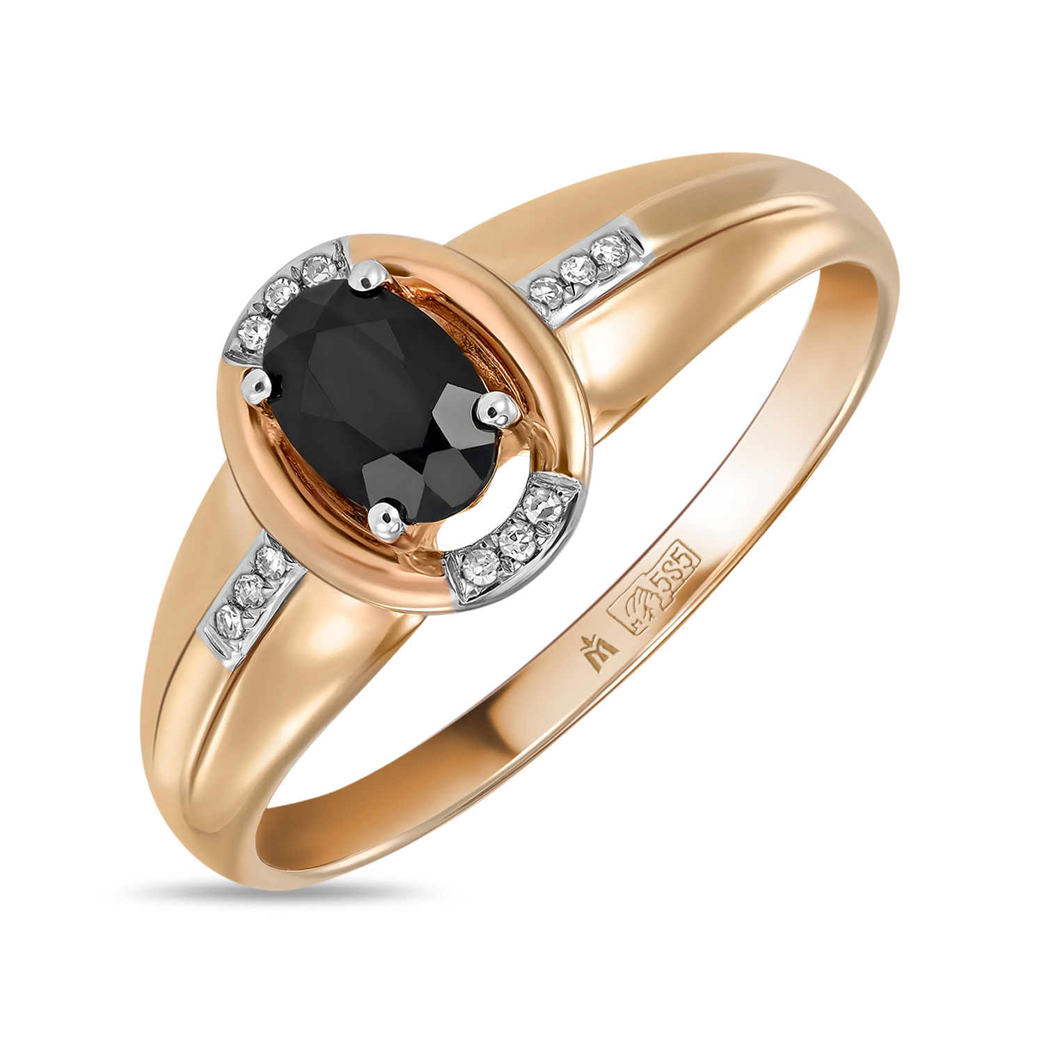 Кольца МЮЗ Золотое кольцо с бриллиантами и цветными сапфирами кольца мюз золотое кольцо с агатом аметистами бриллиантами и цветными сапфирами