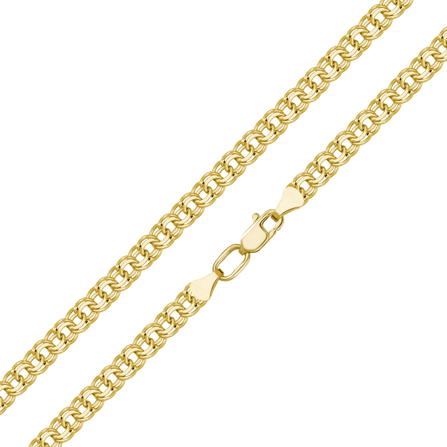 Золотая цепь плетение Кайзер
