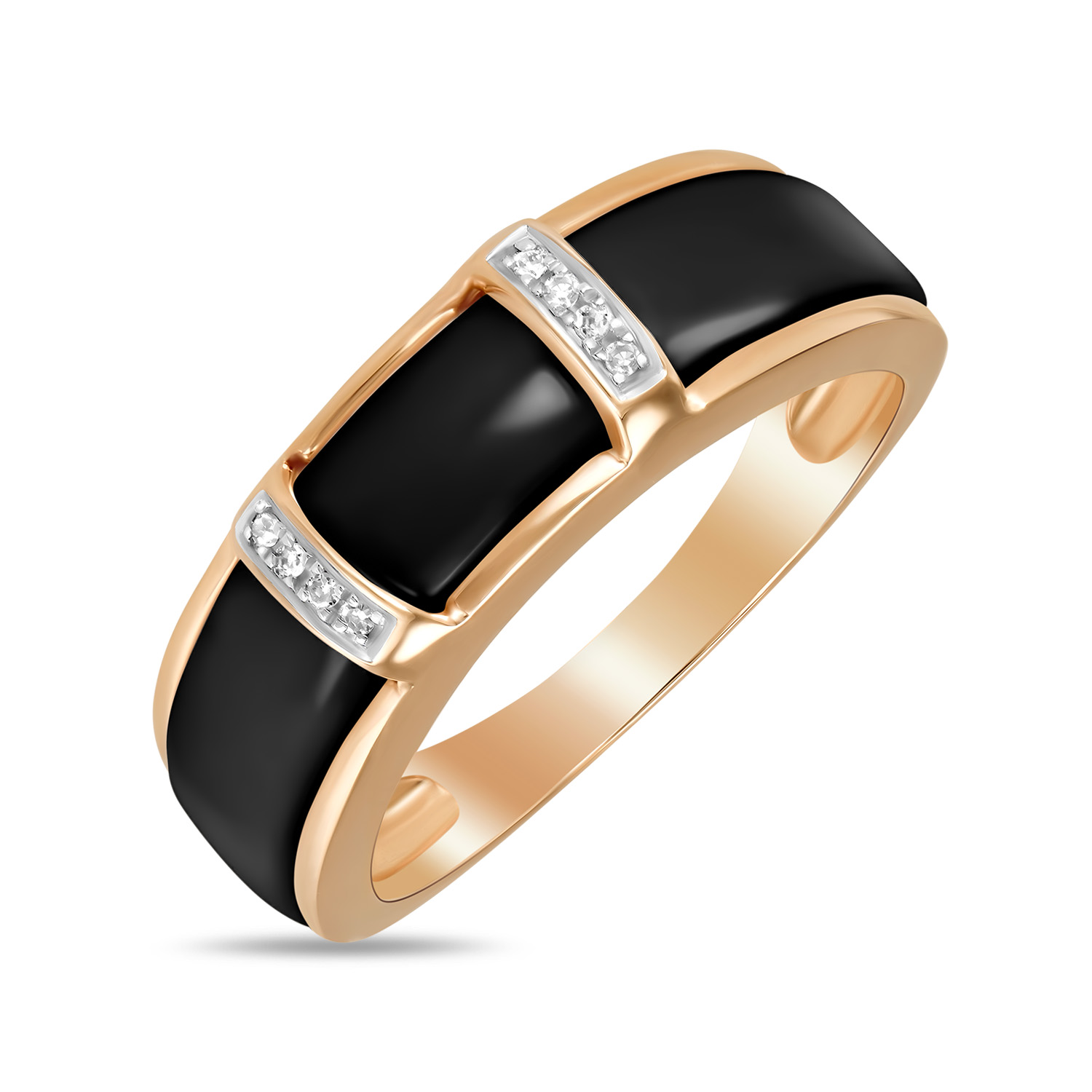 Золотое кольцо с ониксом