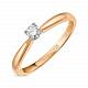 Золотое кольцо с бриллиантом (0,13 карат) R01-SOL35-015-G2 - Фото 2