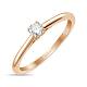 Золотое кольцо с бриллиантом (0,15 карат) R01-SOL38-015-G3 - Фото 3