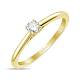 Золотое кольцо с бриллиантом (0,15 карат) R01-SOL38-015-G3 - Фото 4