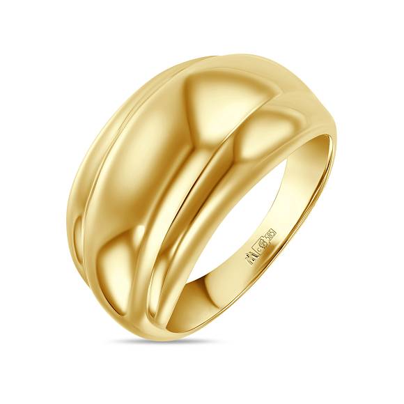 Широкое кольцо из желтого золота R01-Y-60403Z - Фото 1