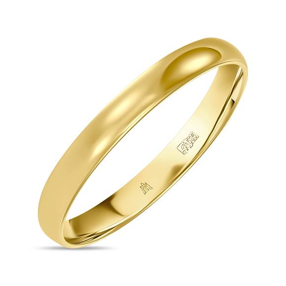 Обручальное кольцо из желтого золота 585 пробы R01-25-Y-11423 - Фото 1
