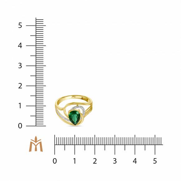 Кольцо с бриллиантами и наноситалом R77-R48693-AP-R17 - Фото 2