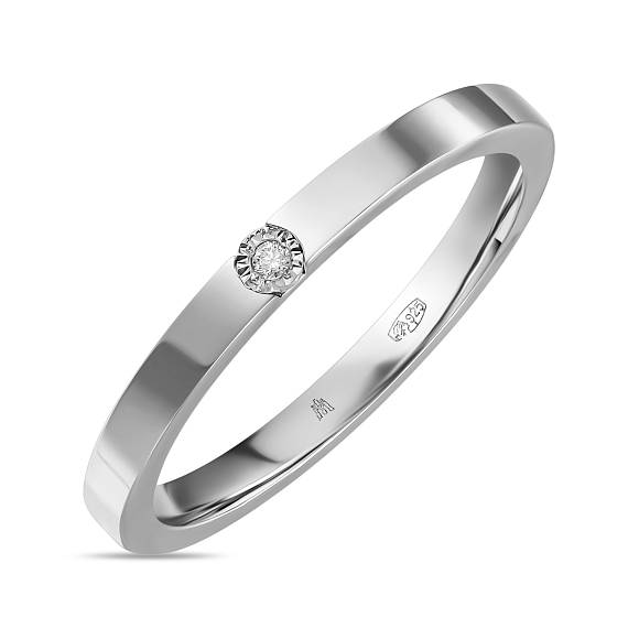 Кольцо с выращенным бриллиантом R01-SCV-00168 - Фото 1
