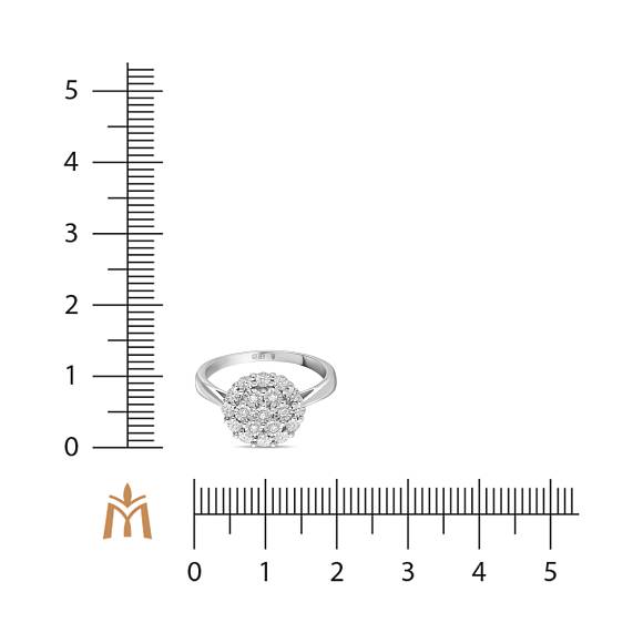 Кольцо с выращенным бриллиантом R01-SCV-35131 - Фото 2