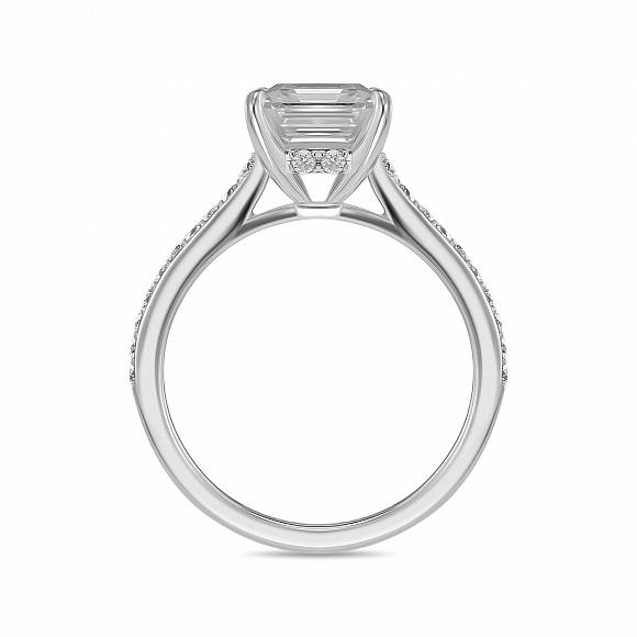 Кольцо с выращенным бриллиантом R01-MLN0151EMR - Фото 2