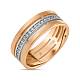 Обручальное золотое кольцо с 20 бриллиантами R01-WED-00128 - Фото 2