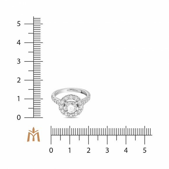 Кольцо с бриллиантами R01-ROYAL121-W-100 - Фото 4