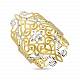 Ажурное кольцо из желтого золота 585 пробы с алмазной гранью R2020-300040193041 - Фото 1