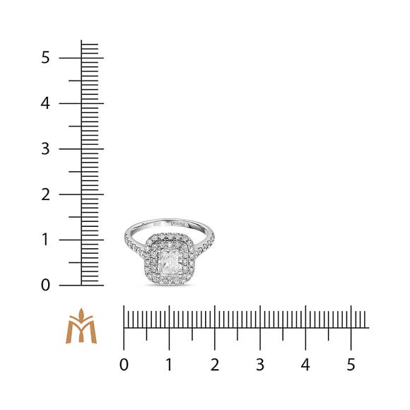Кольцо с бриллиантами R01-RL271-W-090 - Фото 2