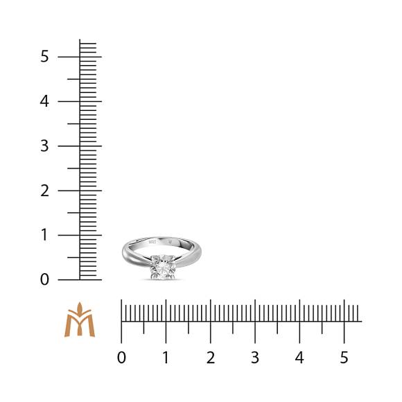 Кольцо с выращенным бриллиантом R01-MLN119-070 - Фото 2
