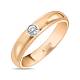 Обручальное кольцо из золота с бриллиантом R01-WED-00154 - Фото 2