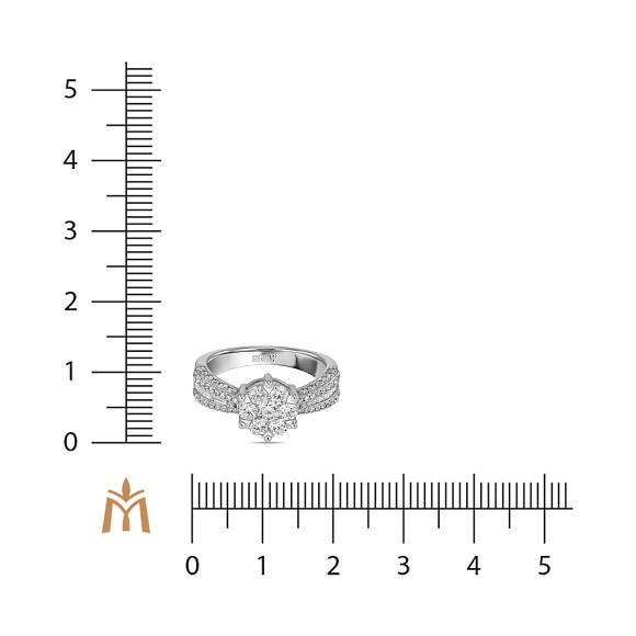 Кольцо с бриллиантами R01-35403 - Фото 2