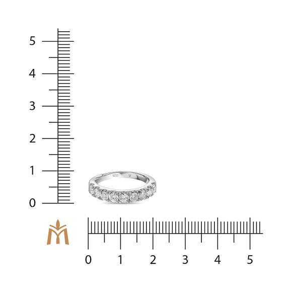 Кольцо с выращенным бриллиантом R01-MLN35748 - Фото 2