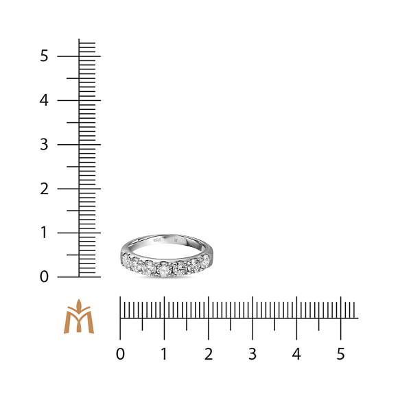 Кольцо с выращенным бриллиантом R01-MLN35749 - Фото 2