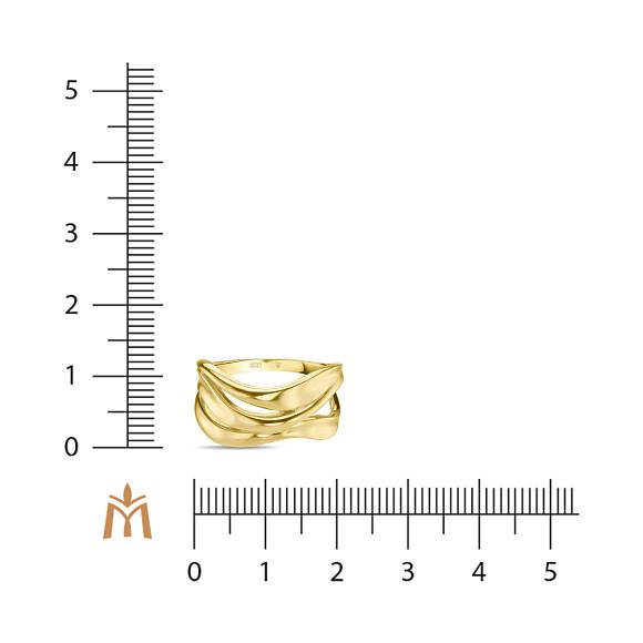Кольцо из желтого золота R2028-Y-K300-866 - Фото 2