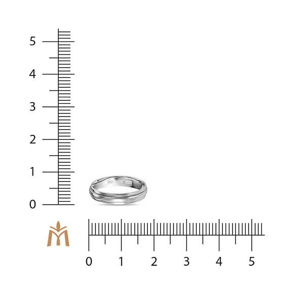 Двойное обручальное кольцо из золота 585 пробы R01-WED-00087 - Фото 3