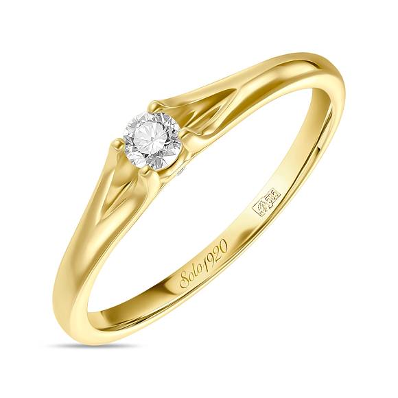 Кольцо из золота с бриллиантами R01-SL06-010-G3 - Фото 3