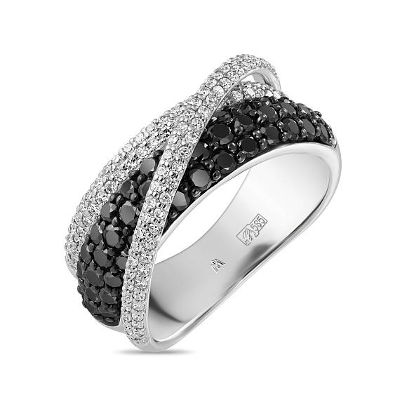 Кольцо с россыпью бриллиантов (0,82 карат) R01-35401-B - Фото 1