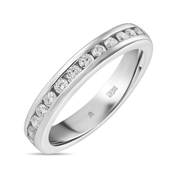 Обручальное кольцо-дорожка из золота с 14 бриллиантами (0,4 карат) R01-35492 - Фото 1
