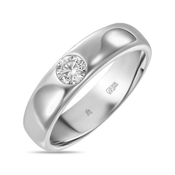 Кольцо с выращенным бриллиантом R01-MLN0197 - Фото 1