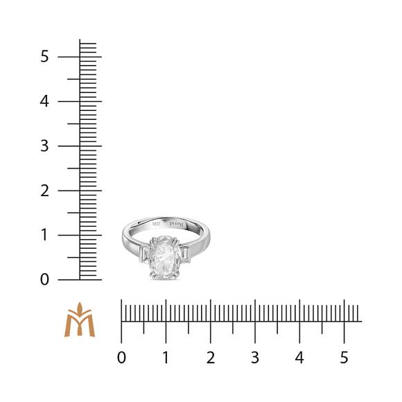 Кольцо с бриллиантами R01-RL256-W-200 - Фото 2