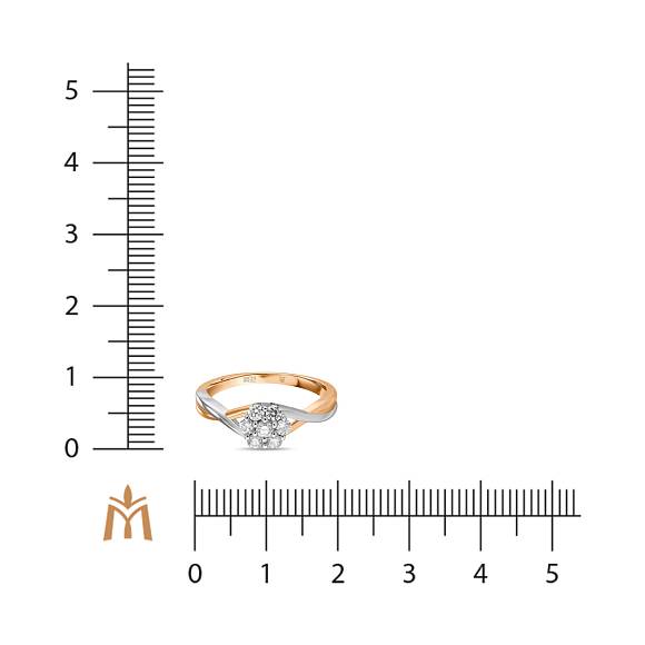 Кольцо с бриллиантами R4143-CRA-1097 - Фото 2