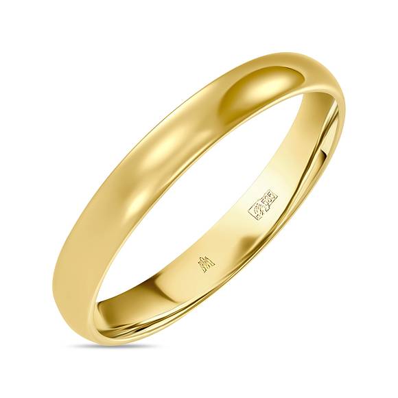 Классическое обручальное кольцо из золота R01-3-Y-1012 - Фото 1