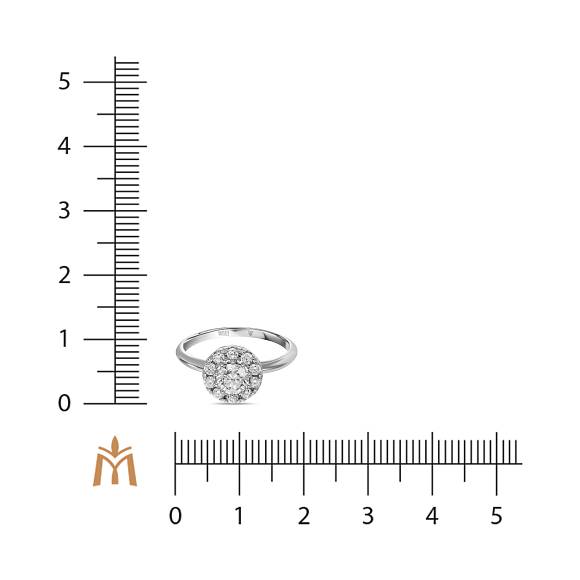 Кольцо с выращенным бриллиантом R01-L-MLN35738 - Фото 2