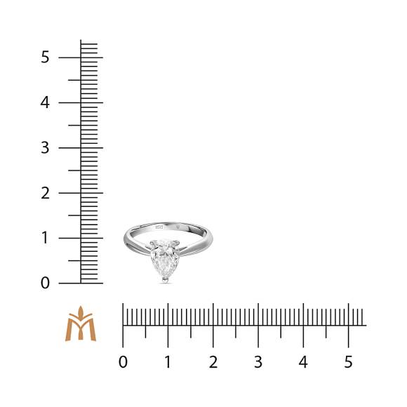 Кольцо с выращенным бриллиантом R01-MLN35634-D - Фото 2