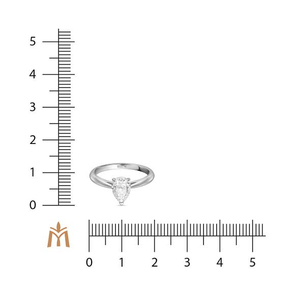 Кольцо с выращенным бриллиантом R01-MLN35635-D - Фото 2