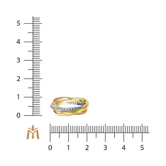 Кольцо с выращенным бриллиантом R01-MLN0199 - Фото 2