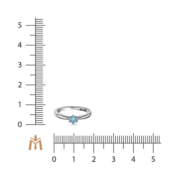 Кольцо с выращенным бриллиантом R01-MLN120DBL-025 - Фото 2