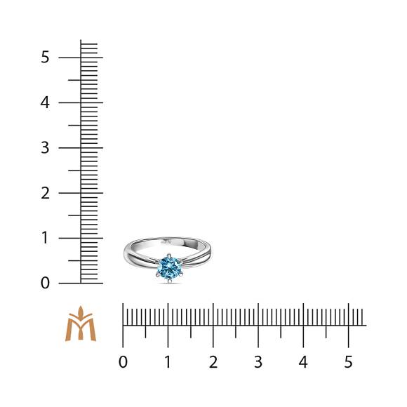 Кольцо с выращенным бриллиантом R01-MLN120DBL-050 - Фото 2