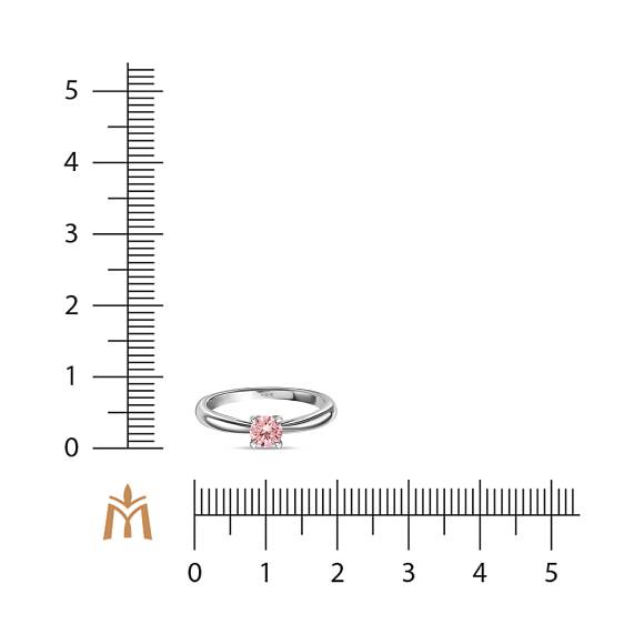 Кольцо с выращенным бриллиантом R01-MLN119PIN-030 - Фото 2