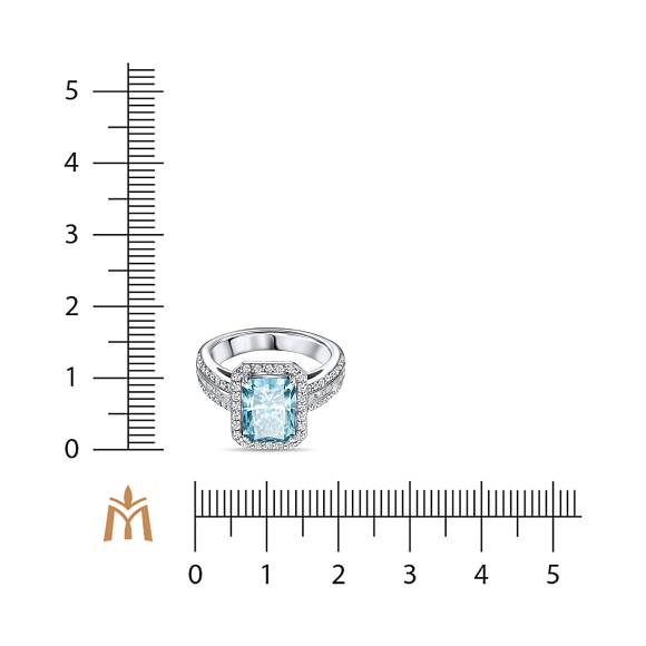 Кольцо с выращенным бриллиантом R01-MLN0519RAD - Фото 4