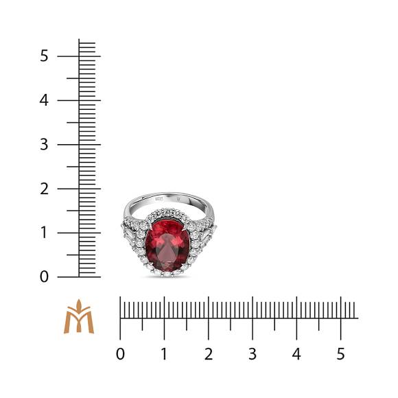 Кольцо с бриллиантами и рубеллитом R2018-RL040078 - Фото 2